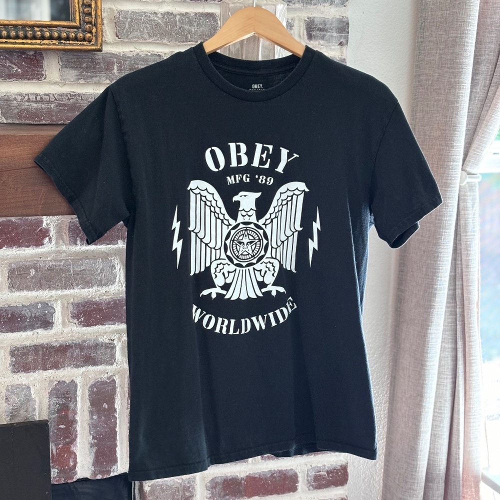 OBEY Worldwide 100% Cotton T-shirt, Size Medium